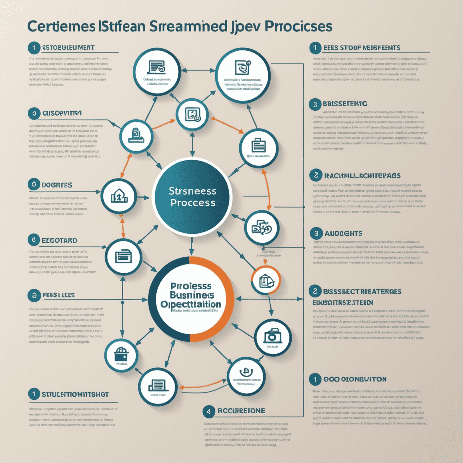 A flow chart depicting streamlined business processes, showcasing the benefits of process optimization for increased efficiency.